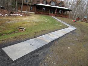 New Blue Stone Sidewalk
